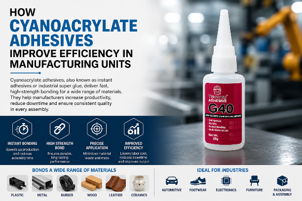 How Cyanoacrylate Adhesives Improve Efficiency in Manufacturing Units