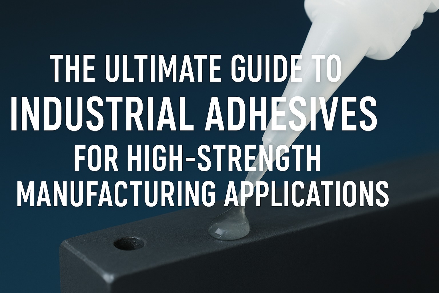 The Ultimate Guide to Industrial Adhesives for High-Strength Manufacturing Applications